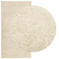 Tapis shaggy PAMPLONA poils longs moderne doré 80x150 cm