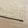 Tapis shaggy PAMPLONA poils longs moderne doré 80x150 cm