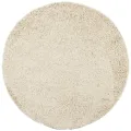 Tapis shaggy PAMPLONA poils longs moderne doré Ø 80 cm