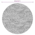 Tapis shaggy PAMPLONA poils longs moderne doré Ø 80 cm