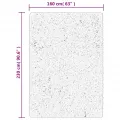 Tapis shaggy PAMPLONA poils longs moderne crème 160x230 cm