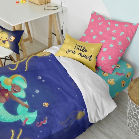 Dekbedovertrek set HappyFriday Mr Fox Happy mermaid Multicolour Bed va