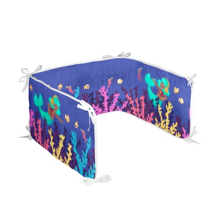 Paracolpi per culla HappyFriday Mr Fox Happy mermaid Multicolore 210 x