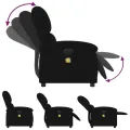 Fauteuil inclinable de massage électrique noir velours