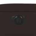 Fauteuil inclinable électrique Marron foncé Tissu