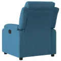 Fauteuil inclinable bleu velours