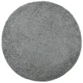 Tapis shaggy PAMPLONA poils longs moderne vert Ø 120 cm