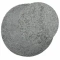 Tapis shaggy PAMPLONA poils longs moderne vert Ø 120 cm