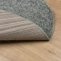 Tapis shaggy PAMPLONA poils longs moderne vert Ø 120 cm