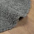Tapis shaggy PAMPLONA poils longs moderne vert Ø 120 cm