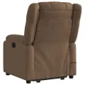 Fauteuil de massage inclinable Marron Tissu