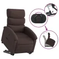 Fauteuil inclinable marron foncé tissu