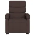 Fauteuil inclinable marron foncé tissu