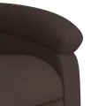 Fauteuil inclinable marron foncé tissu