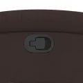Fauteuil inclinable marron foncé tissu
