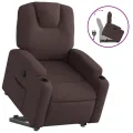 Fauteuil inclinable marron foncé tissu