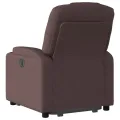 Fauteuil inclinable marron foncé tissu
