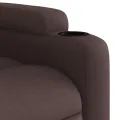 Fauteuil inclinable marron foncé tissu