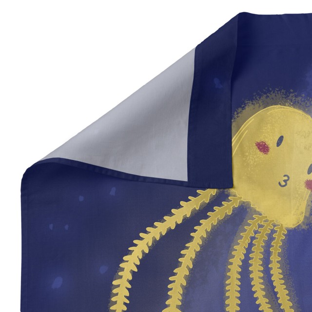 Jeu de draps HappyFriday Mr Fox Happy Mermaid Multicouleur Lit de béb