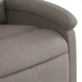 Fauteuil inclinable taupe tissu