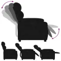 Fauteuil inclinable noir velours
