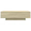 Table basse chêne sonoma 100x49,5x31 cm bois d'ingénierie