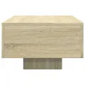 Table basse chêne sonoma 100x49,5x31 cm bois d'ingénierie