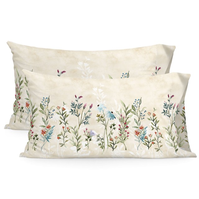 Taie d'oreiller HappyFriday Vernazza Multicouleur 50 x 75 cm (2 Unité