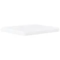 Lit avec matelas blanc et noir 180x200 cm similicuir