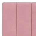 Lit avec matelas rose 180x200 cm velours