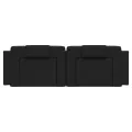 Coussin de tête de lit noir 160 cm similicuir