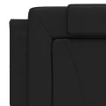 Coussin de tête de lit noir 160 cm similicuir