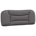 Lit avec matelas gris 100x200 cm similicuir