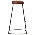 Ensemble de bar 7 pcs bois de manguier brut massif et métal