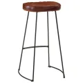 Ensemble de bar 7 pcs bois de manguier brut massif et métal