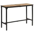 Ensemble de bar 7 pcs bois de manguier brut massif et métal