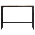 Ensemble de bar 7 pcs bois de manguier brut massif et métal