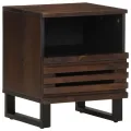Tables de chevet 2 pcs 40x34x46 cm bois de manguier massif