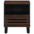 Tables de chevet 2 pcs 40x34x46 cm bois de manguier massif