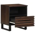 Tables de chevet 2 pcs 40x34x46 cm bois de manguier massif
