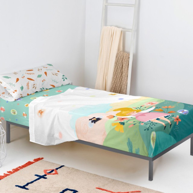 Jeu de draps HappyFriday Mr Fox Dreaming Multicouleur Lit 1 persone 2