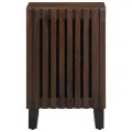 Armoire de salle de bain marron 38x34x58cm bois massif manguier