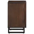 Armoire de salle de bain marron 38x34x58cm bois massif manguier