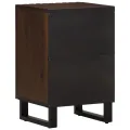 Armoire de salle de bain marron 38x34x58cm bois massif manguier