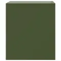 Tables de chevet 2 pcs vert 34,5x39x44 cm acier