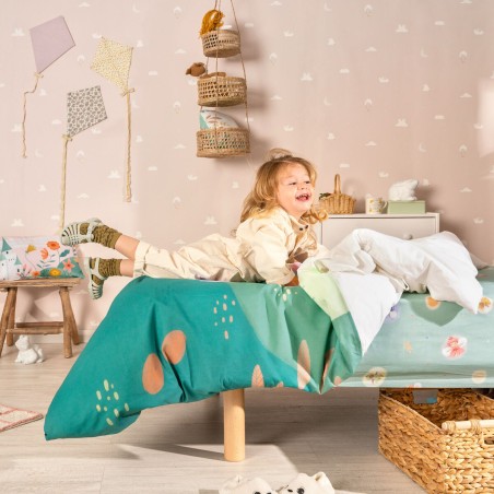 Juego de funda nórdica HappyFriday Mr Fox Dreaming  Multicolor Cama d