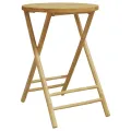 Table de jardin pliable Ø55x75 cm bambou
