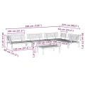 Salon palette de jardin 5 pcs bois d'acacia massif