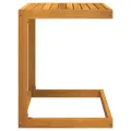 Table en forme de C 42x40x50 cm bois massif d'acacia