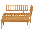 Salon de jardin palette 2 pcs bois massif d'acacia